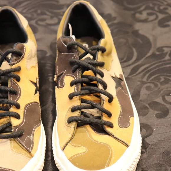 Converse One-Star Men's Size 10 Olive Tan Brown Sneakers Camouflage Suede Shoes - Picture 9 of 9